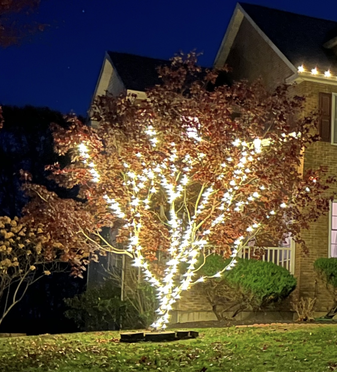 Christmas Light installation in Highland, NY